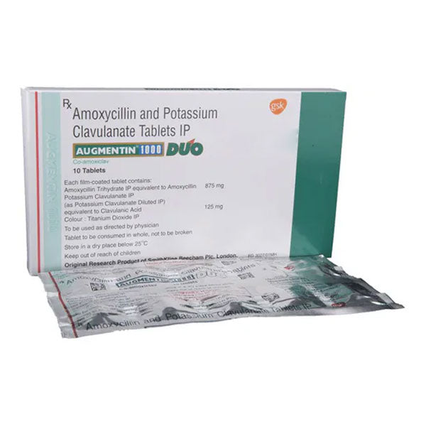 AUGMENTIN 1000 DUO[GLAXO] TAB (10 tab)