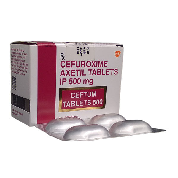 CEFTUM[GLAXO] 500 MG TAB (4 tab)