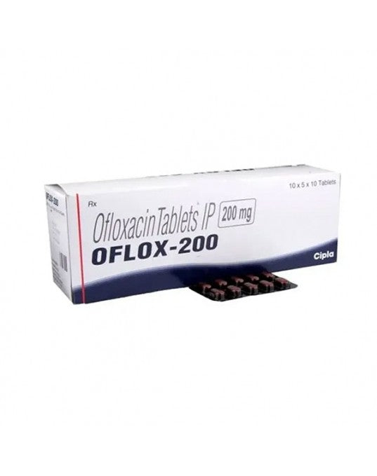 OFLOX TAB[CIPLA] 200 MG TAB (10 tab)  Biopharma, Healing Food to Live Healthy Life - by MFarmacy.com