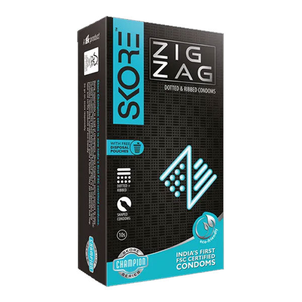 Virtual Combo Brand Combo Pack of Skore Zig Zag Dotted & Ribbed Condom, Skinthin Ultra thin Condom & Timeless Climax Delay Condom (10 Each)
