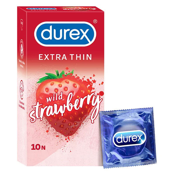 Durex Extra Thin Condom Wild Strawberry