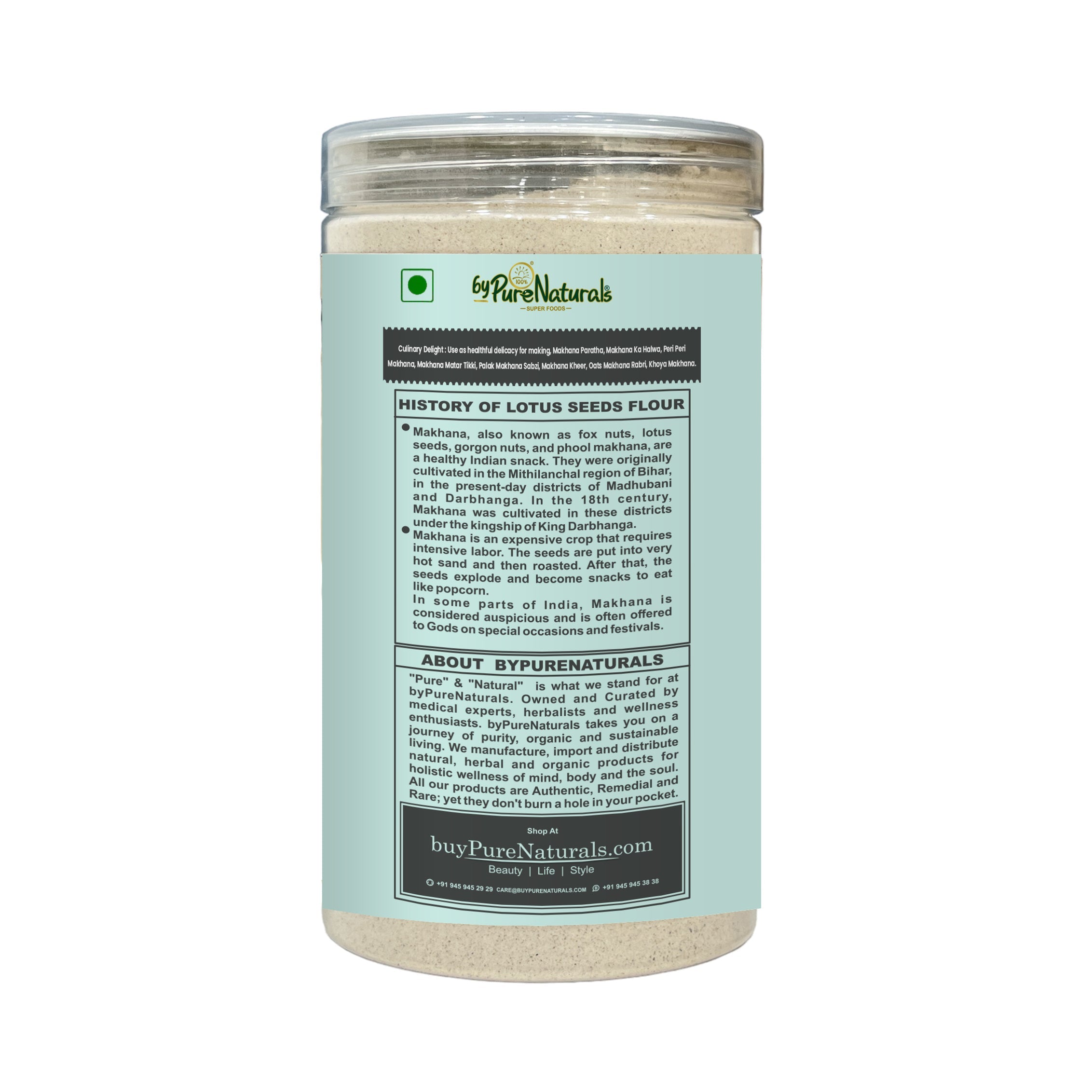 PureNaturals Gluten Free Fox Nuts Flour Makhana Atta