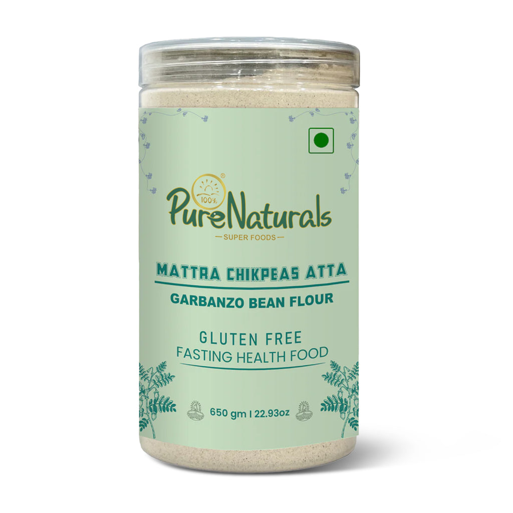PureNaturals Gluten Fee Garbanzo Bean Mattra Chikpeas Atta