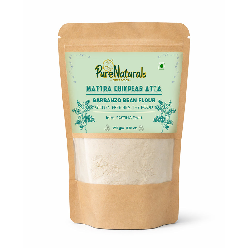 PureNaturals Gluten Fee Garbanzo Bean Mattra Chikpeas Atta