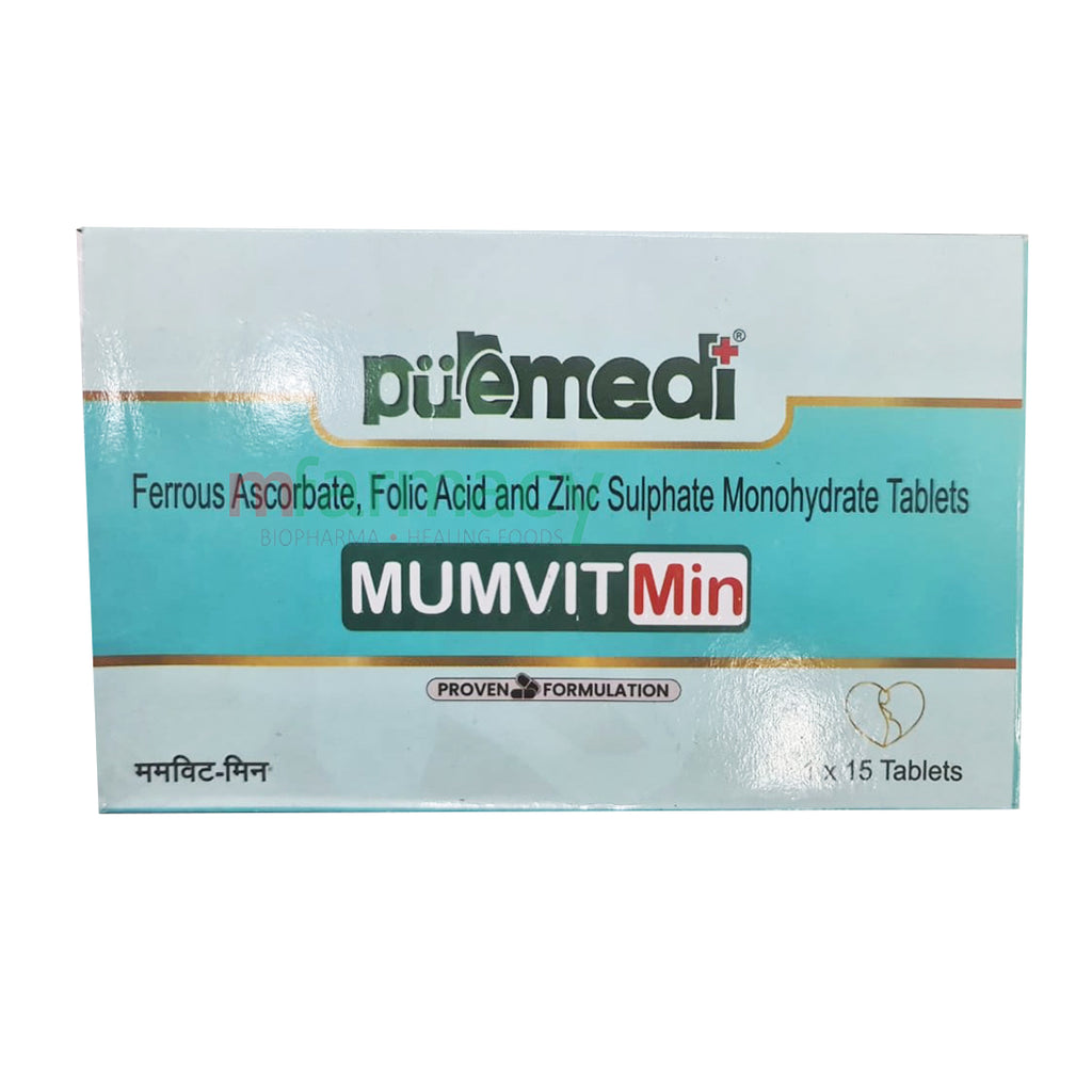 MumVit-Min-Ferrous Ascorbate - Monohydrate Tablets