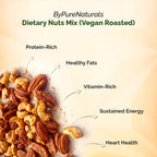 Dietary Nuts Mix Vegan Roasted | Gluten Free | 500 gm