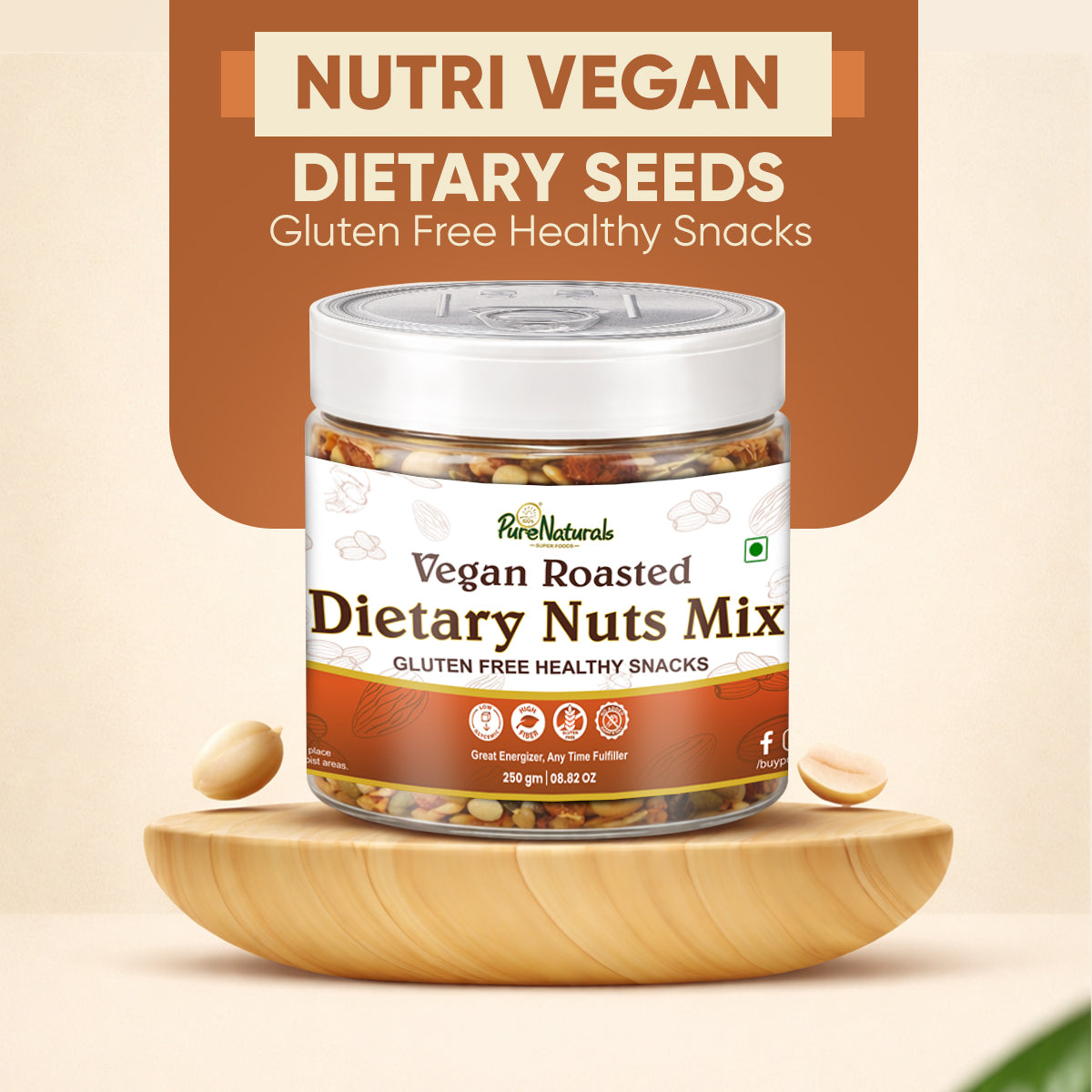 Dietary Nuts Mix Vegan Roasted | 250 gm
