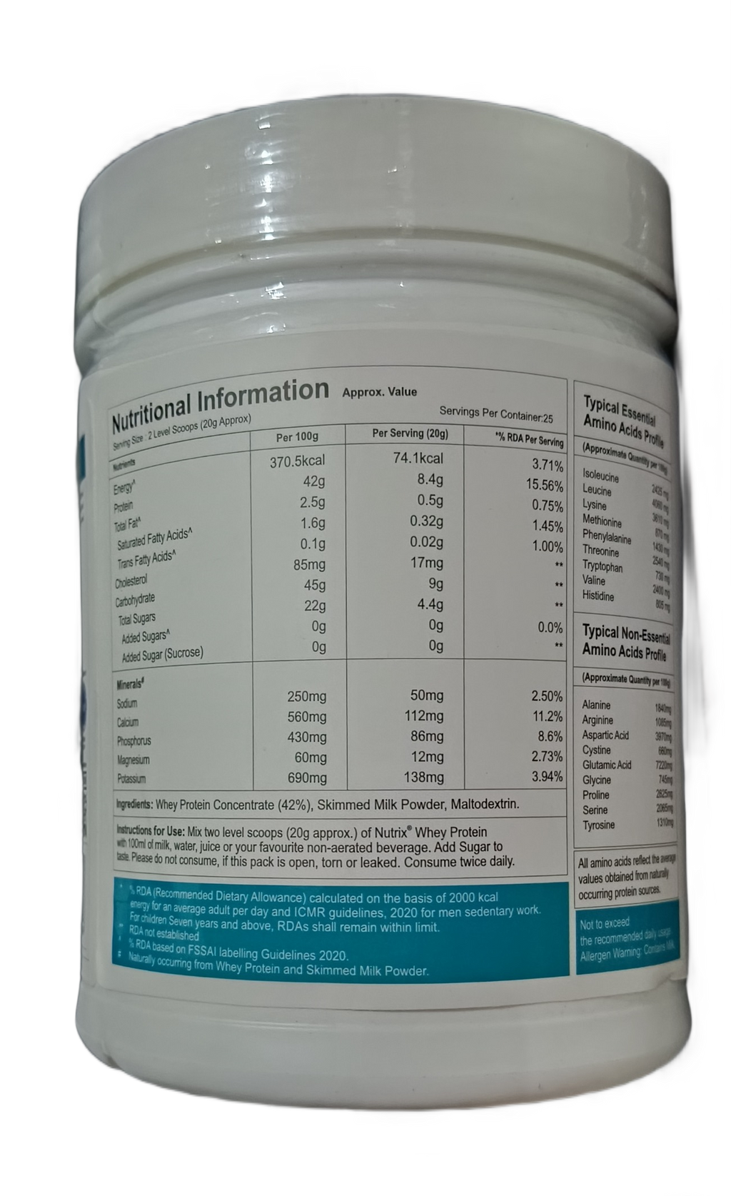 Nutrix whey Protein 500gm