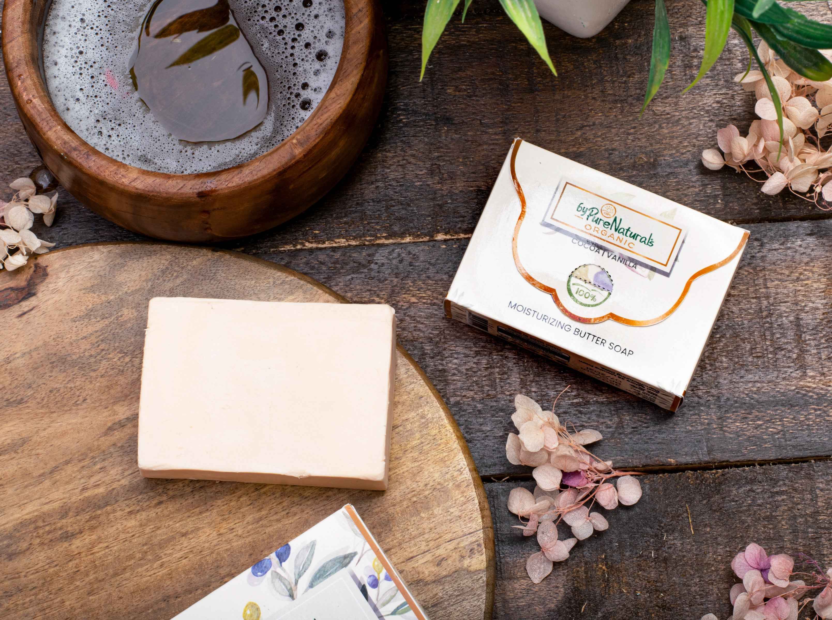 byPureNaturals Organic Shea Butter Cocoa Vanilla Butter Soap- 200gm