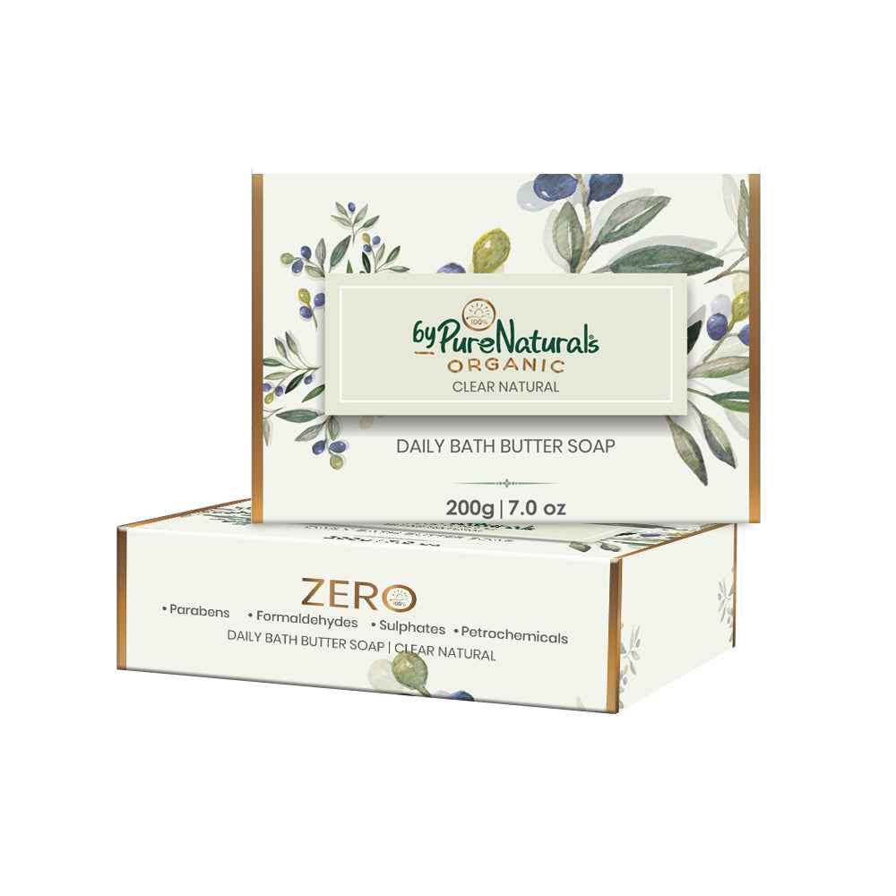 byPureNaturals Organic Shea Butter Clear Natural Soap- 200gm