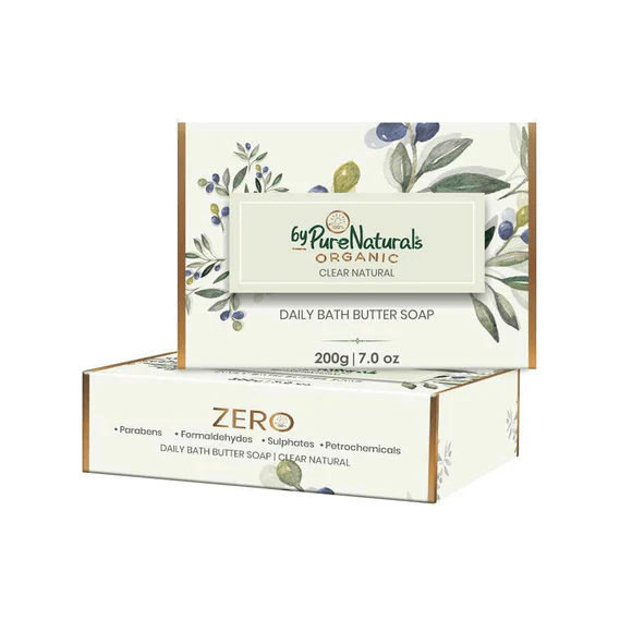 byPureNaturals Organic Shea Butter Clear Natural Soap- 200gm  Biopharma, Healing Food to Live Healthy Life - by MFarmacy.com