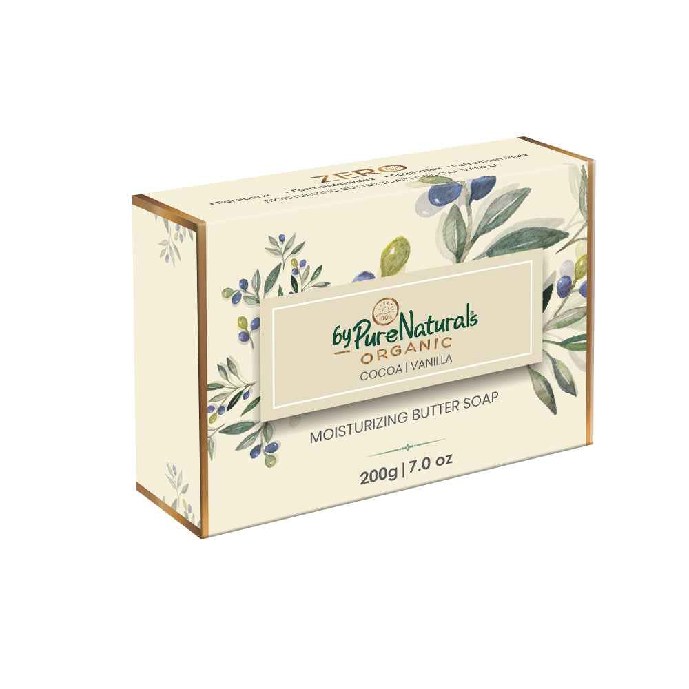 byPureNaturals Organic Shea Butter Cocoa Vanilla Butter Soap- 200gm