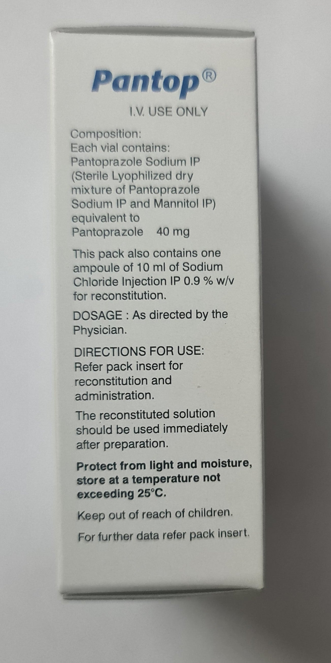 Pantop Inj. 40mg