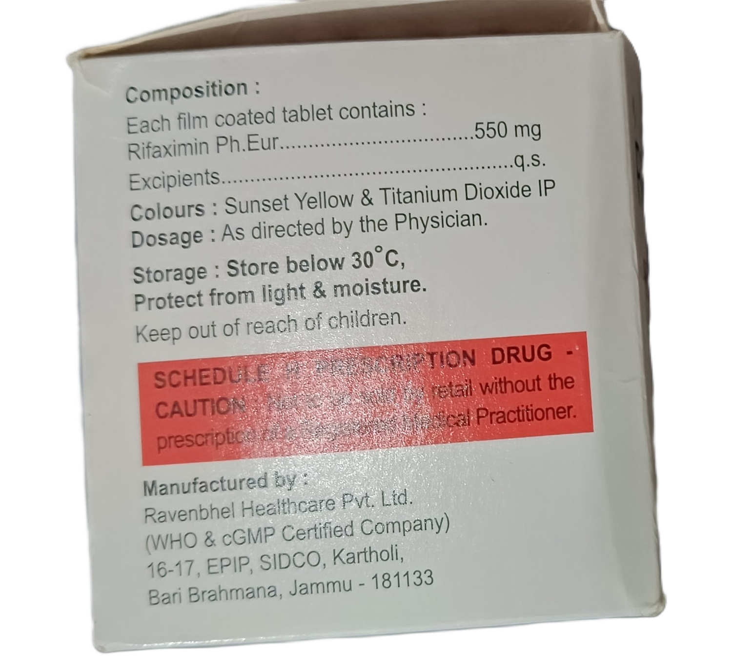 RIFAXIGRESS 550MG TAB 10TAB