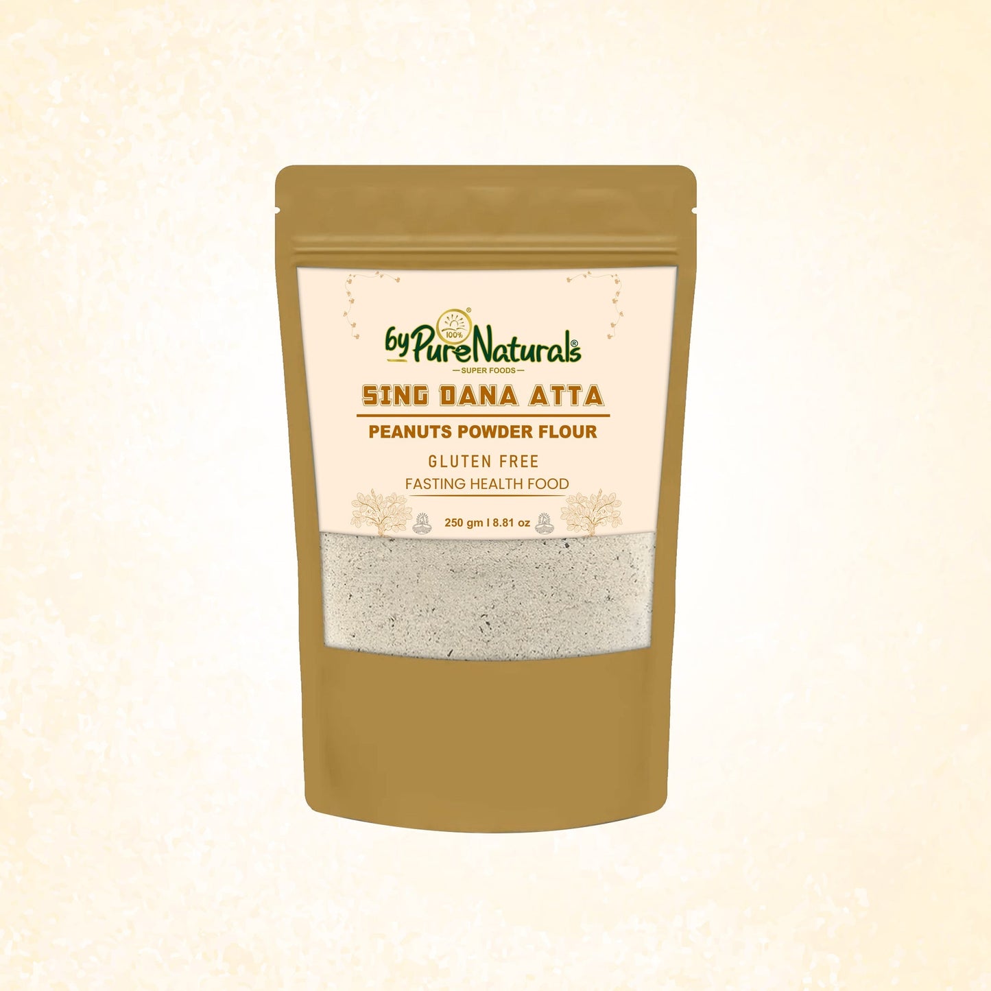 byPureNaturals Gluten Free Sing Dana Atta (Peanuts Flour)- 250 Gm - BuyPureNaturals