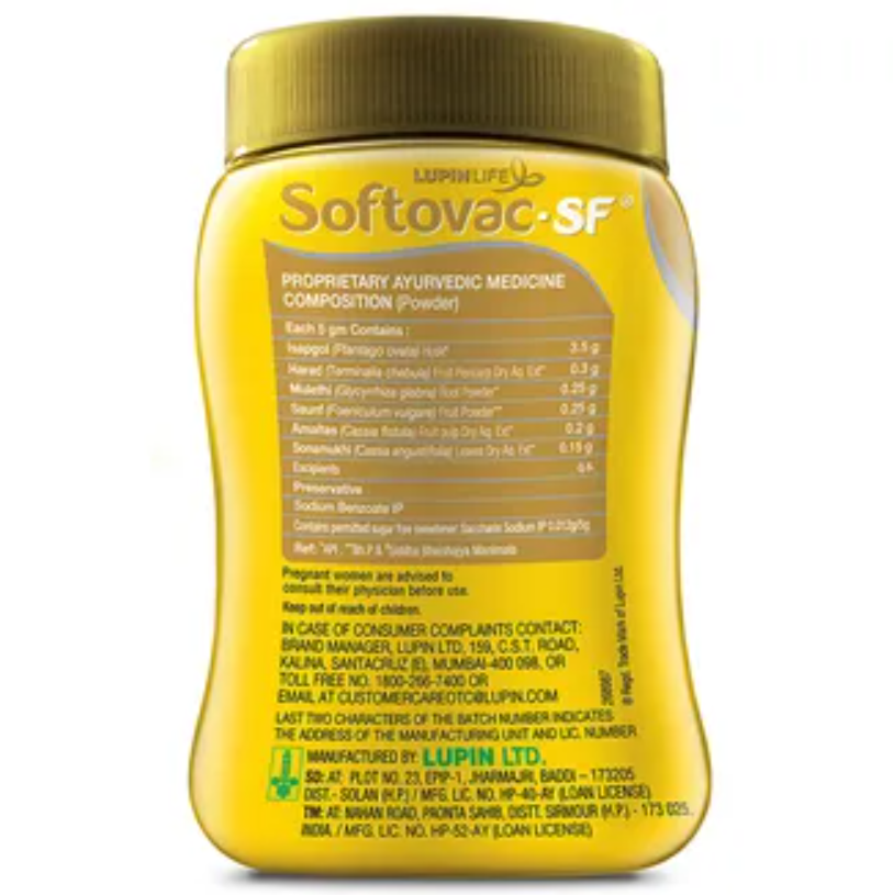 Softovac-SF Sugar Free Bowel Regulator Powder, 100 gm