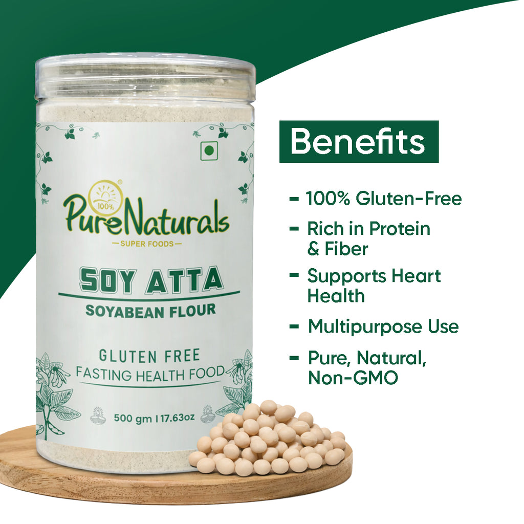 PureNaturals Soy Atta | Gluten free Soybean Flour
