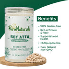 PureNaturals Soy Atta | Gluten free Soybean Flour