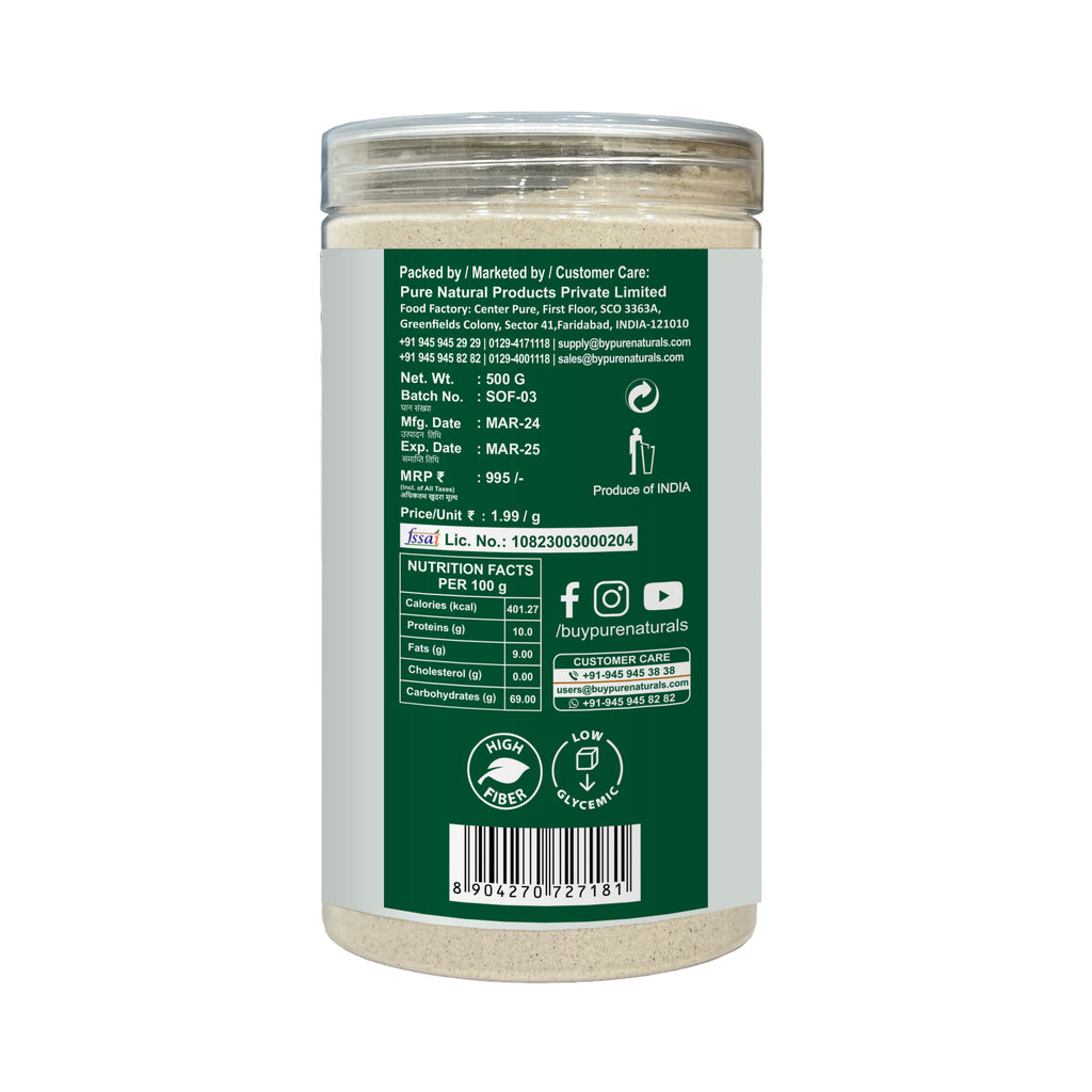 PureNaturals Gluten Free Soybean Flour Soy Atta