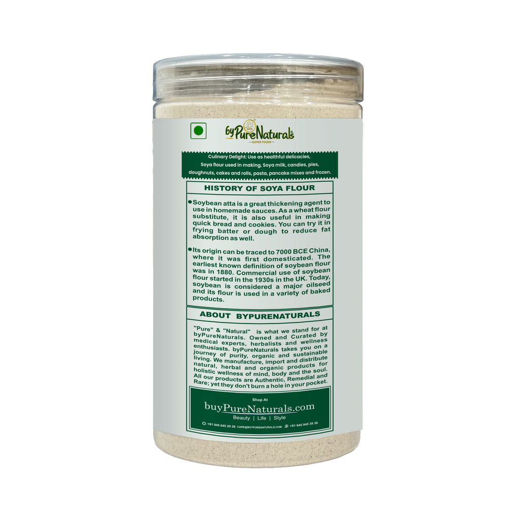 PureNaturals Gluten Free Soybean Flour Soy Atta