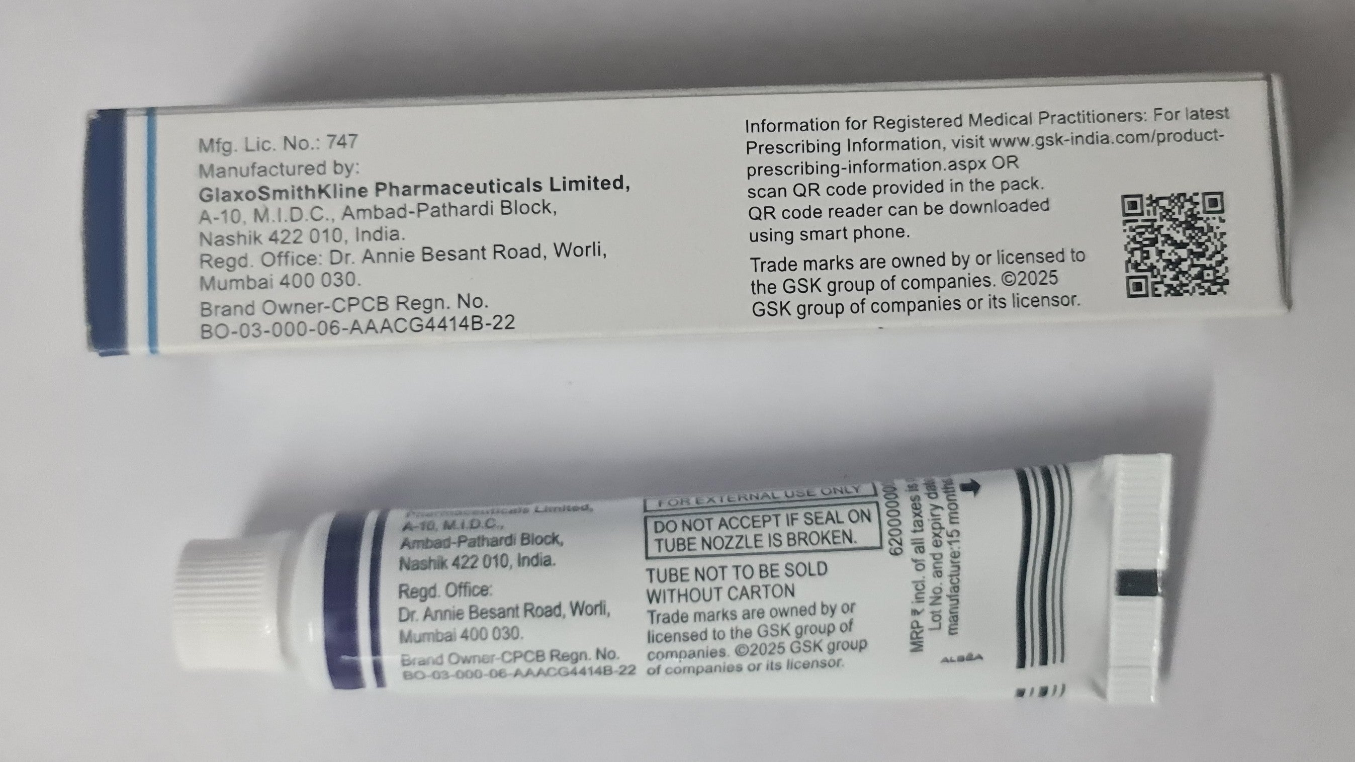 T-Bact skin Cream 15g