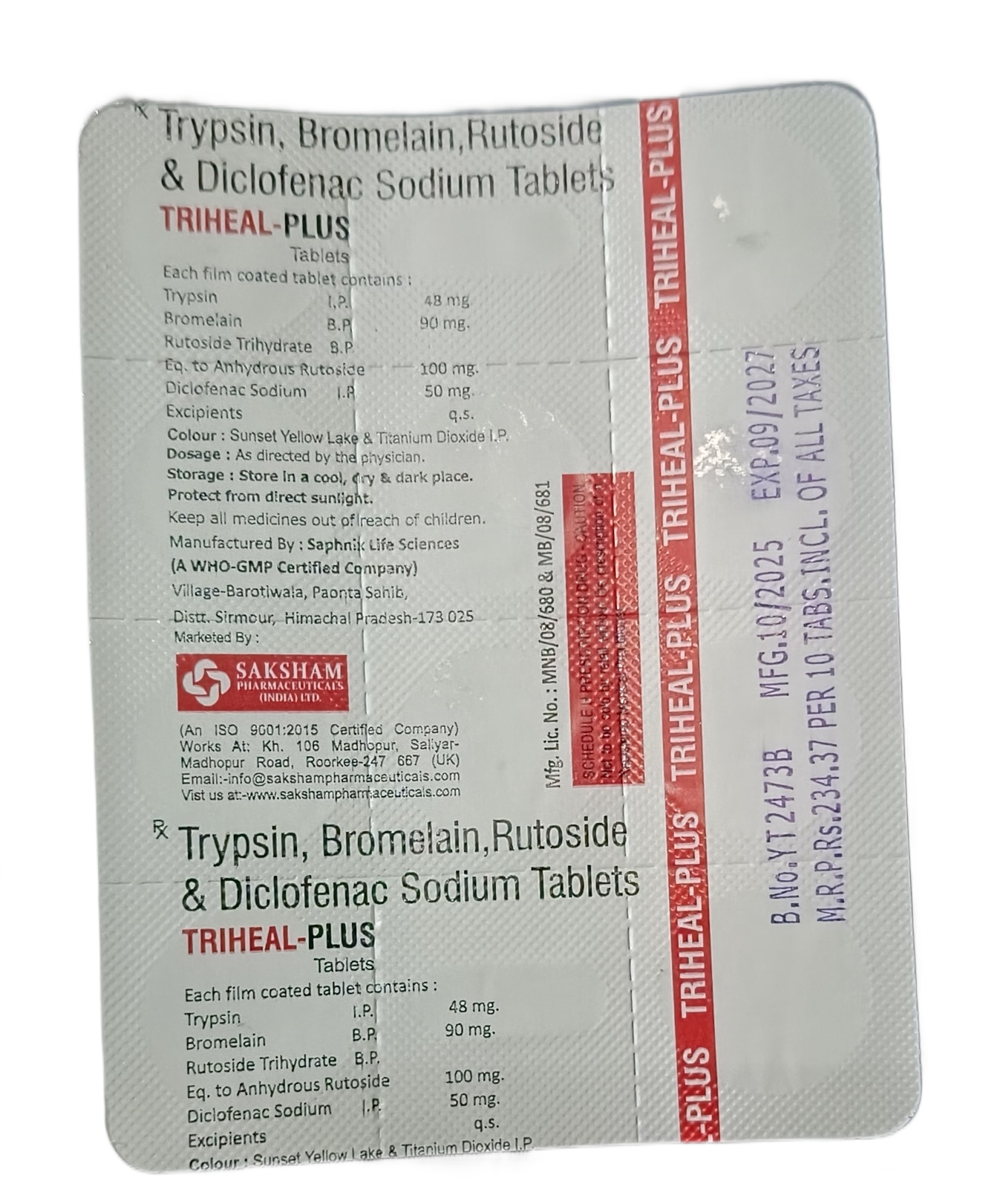 Triheal Plus 10Tab