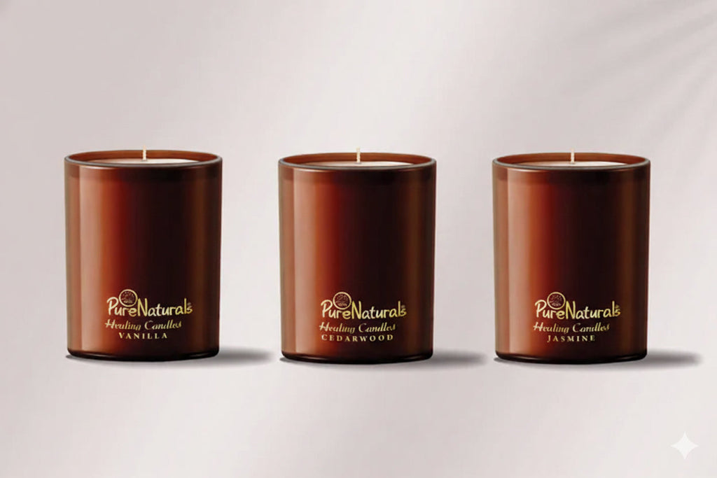 Soy Wax Healing Candles- 210gm Jar (Pack of 3)
