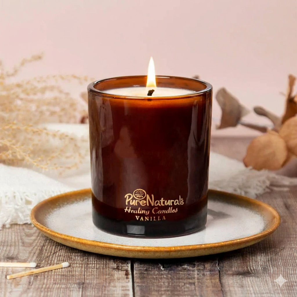 Soy Wax Healing Candles- 210gm Jar- Vanilla