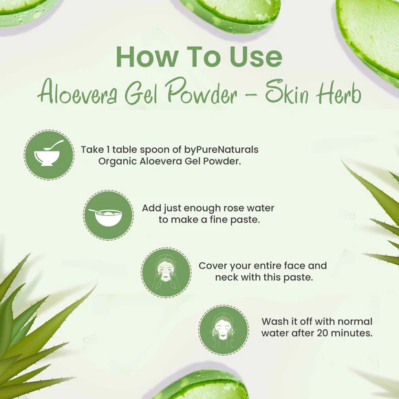 100% Organic Aloevera Gel Powder- 30g  Biopharma, Healing Food to Live Healthy Life - by MFarmacy.com