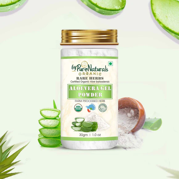 100% Organic Aloevera Gel Powder- 30g  Biopharma, Healing Food to Live Healthy Life - by MFarmacy.com