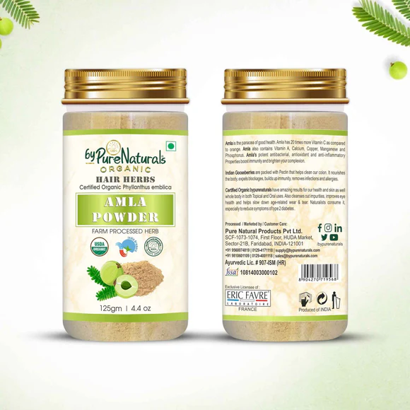100% Organic Amla Powder for Hair Conditioning  Biopharma, Healing Food to Live Healthy Life - by MFarmacy.com
