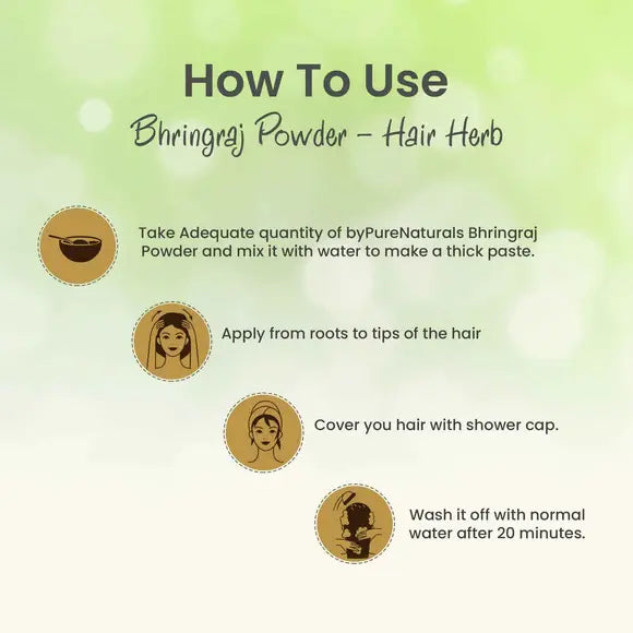 100% Organic Bhringraj Powder for Hair & Scalp - 100 Gm  Biopharma, Healing Food to Live Healthy Life - by MFarmacy.com