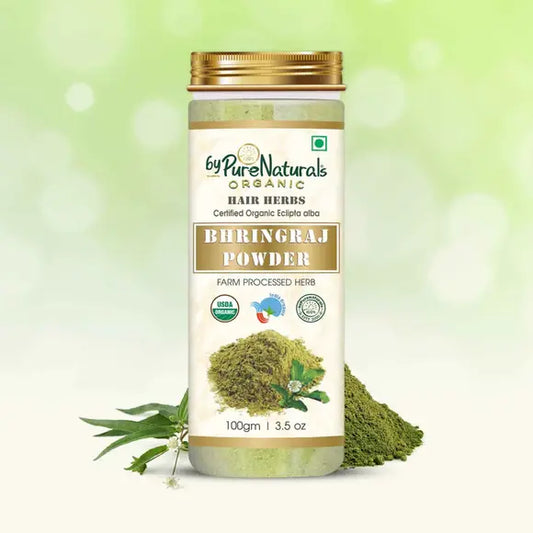 100% Organic Bhringraj Powder for Hair & Scalp - 100 Gm  Biopharma, Healing Food to Live Healthy Life - by MFarmacy.com