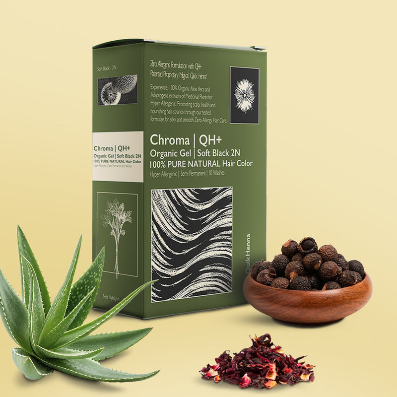 CHROMA ORGANIC GEL QH+ 100% PURE NATURAL HAIR COLOR  Biopharma, Healing Food to Live Healthy Life - by MFarmacy.com