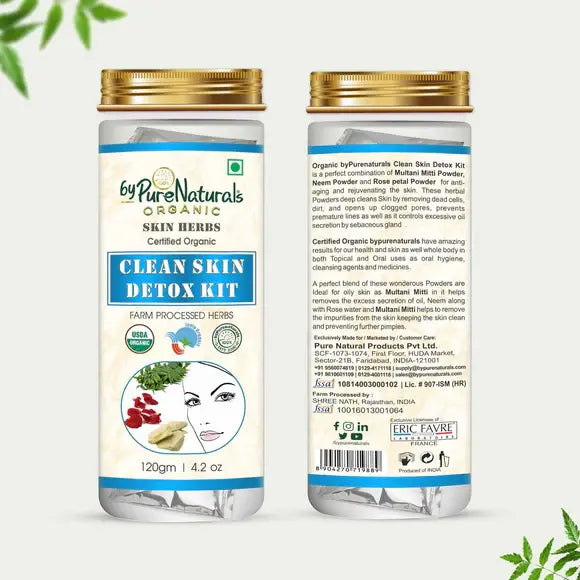 100% Organic Detox Kit for glowing Skin - 120 Gm  Biopharma, Healing Food to Live Healthy Life - by MFarmacy.com
