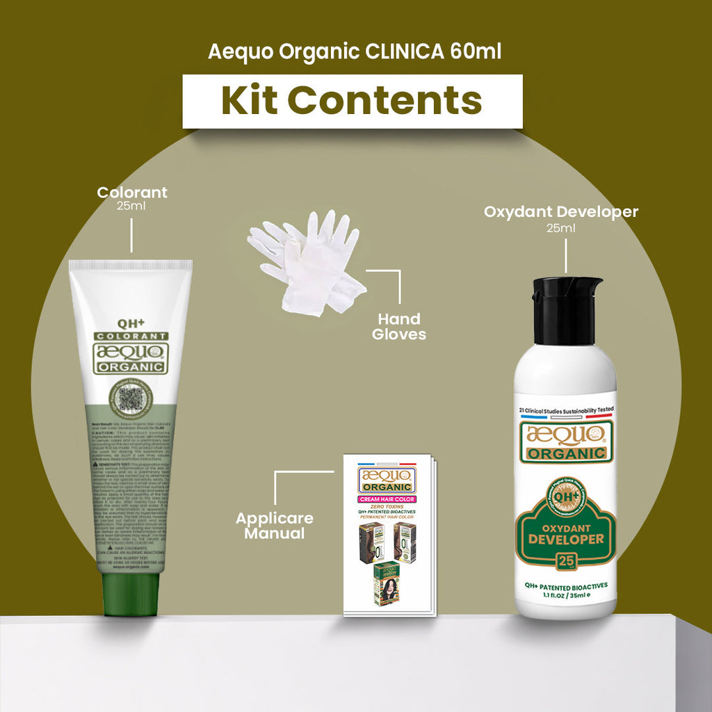 Aequo Organic Zero Toxins Cream Hair Color- 60ml