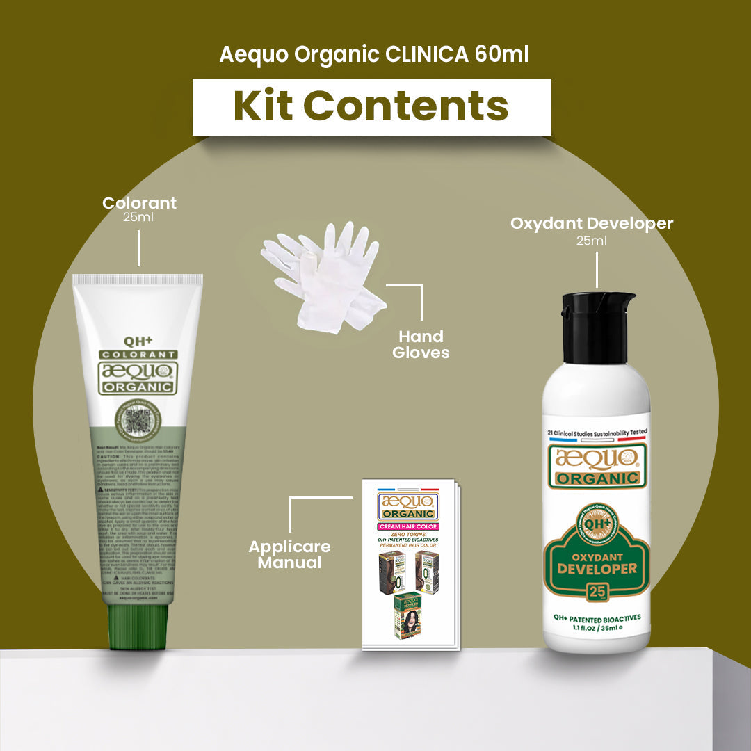 Aequo Organic Zero Toxins Cream Hair Color- 60ml