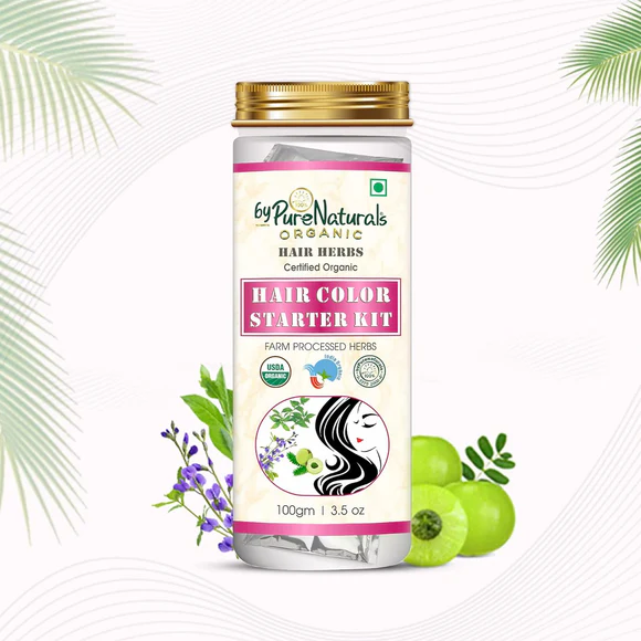 100% Organic Hair Coloring Kit - 100 Gm  Biopharma, Healing Food to Live Healthy Life - by MFarmacy.com