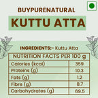 byPureNaturals Gluten Free Kuttu Vrat Atta (Buckwheat Flour)- 350 Gm - BuyPureNaturals
