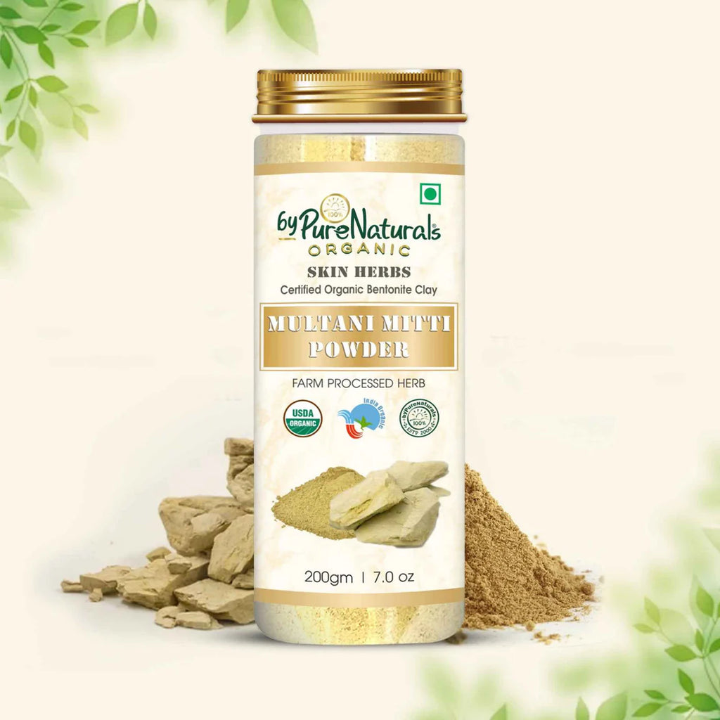 100% Organic Multani Mitti Powder for Skin & Hair - 200 Gm