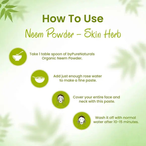 100% Organic Neem Powder for Hair & Skin - 125 Gm  Biopharma, Healing Food to Live Healthy Life - by MFarmacy.com