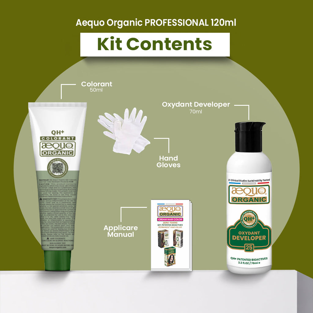 Aequo Organic Cream Hair Color Salon Pack- 120ml