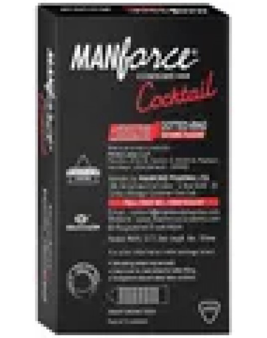 Manforce Strawberry & Vanilla Dotted-Ring Cocktail Condom