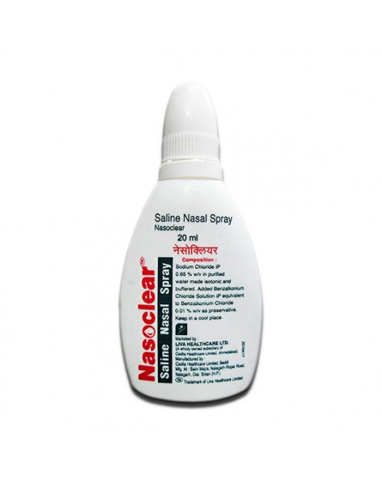 NASOCLEAR[ZYDUS] 0.65 % NASAL DROPS (20 mL)