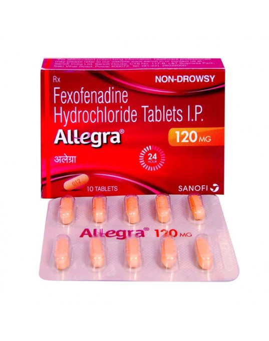 ALLEGRA[SANOFI] 120 MG TAB (10 tab)