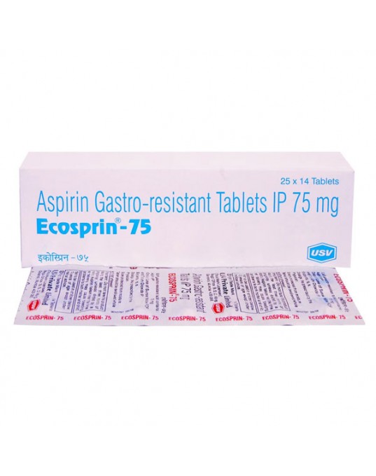 ECOSPRIN[USV] 75 MG TAB (14 tab)