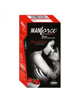 Manforce Wild Condom Strawberry