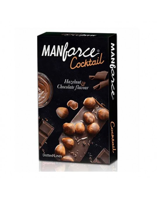 Manforce Chocolate & Hazelnut Dotted-Ring Cocktail Condom