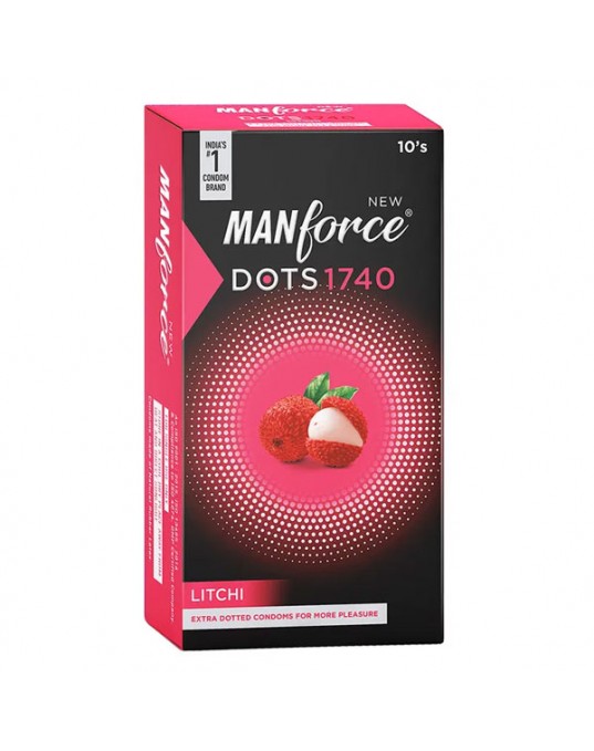 Manforce Dots 1740 Condom Litchi