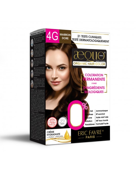 Golden Brown Woman 4G -KIN Organic Hair Colour-170ml- Derma Certified- AEQUO ORGANIC